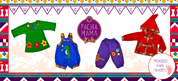 ropa hippie colorida chula y divertida para niños, pachamama kids invierno